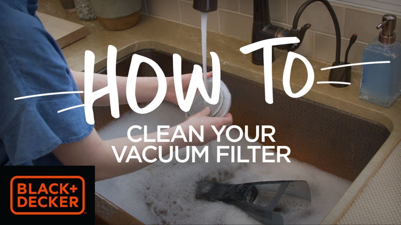 how to change filter on black and decker hand vacuum