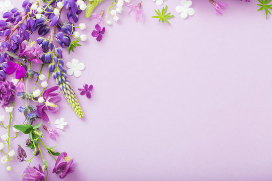 floral violet background