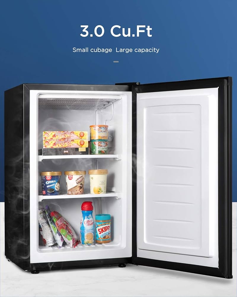 upright freezer 3.0 cubic feet