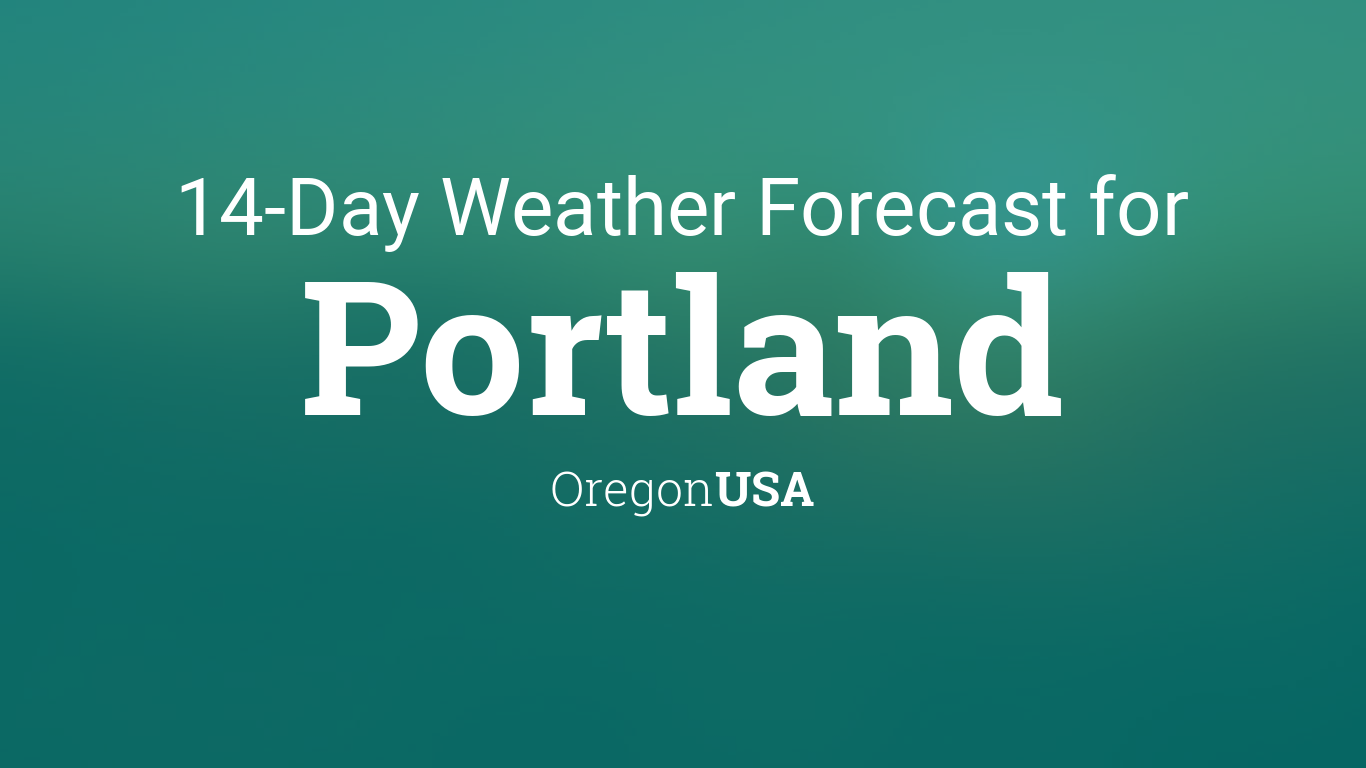 portland weather prediction