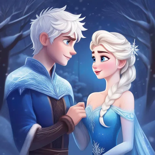 elsa and jack frost