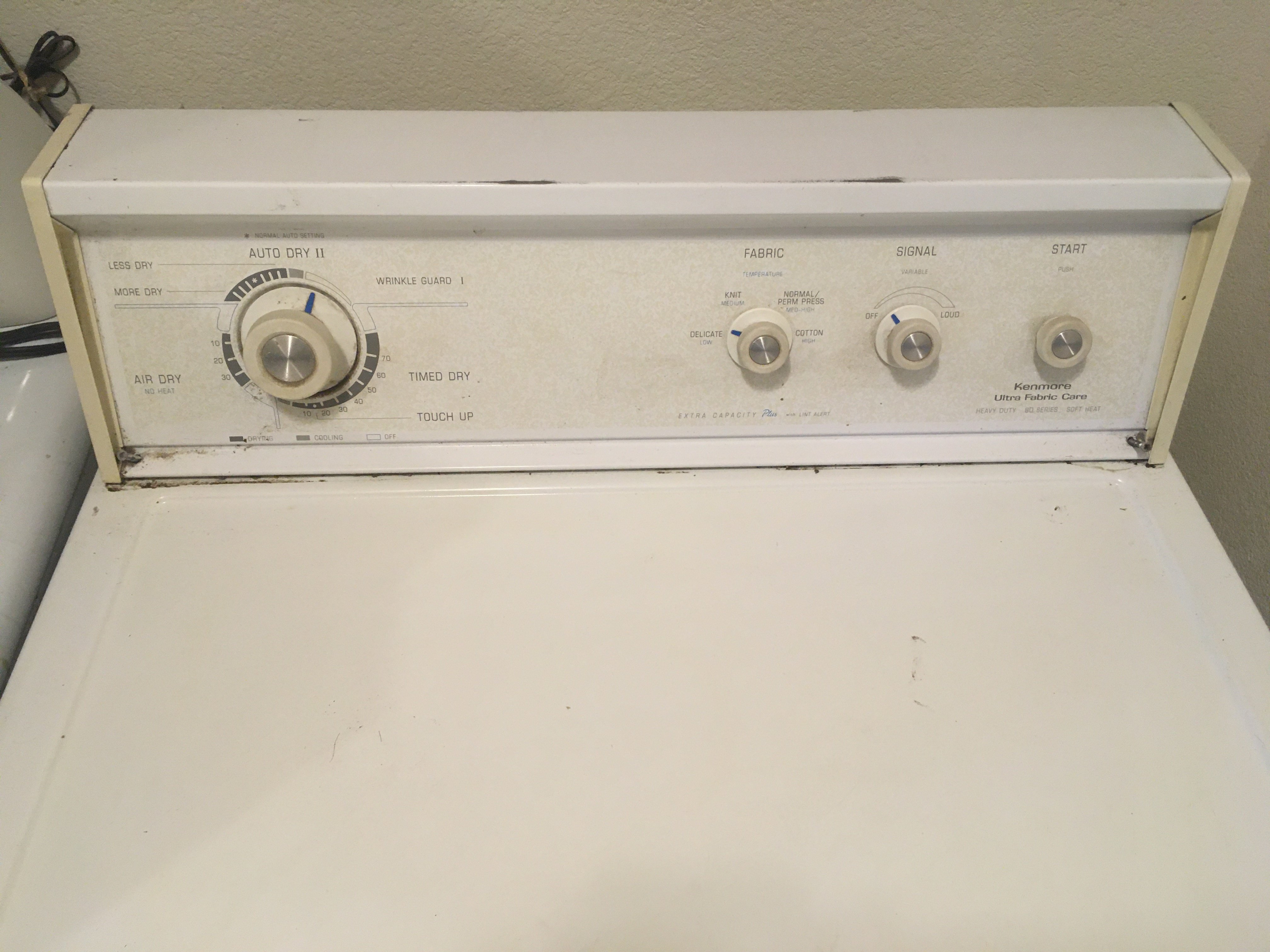 kenmore 110 series dryer