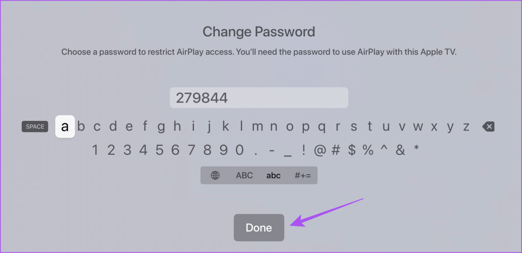 where is my airplay password