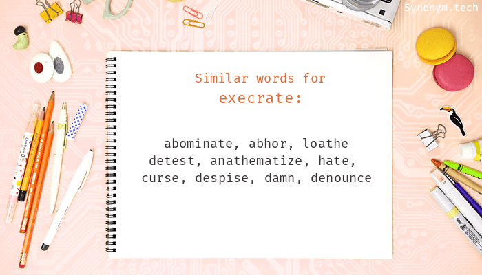 execrate synonym