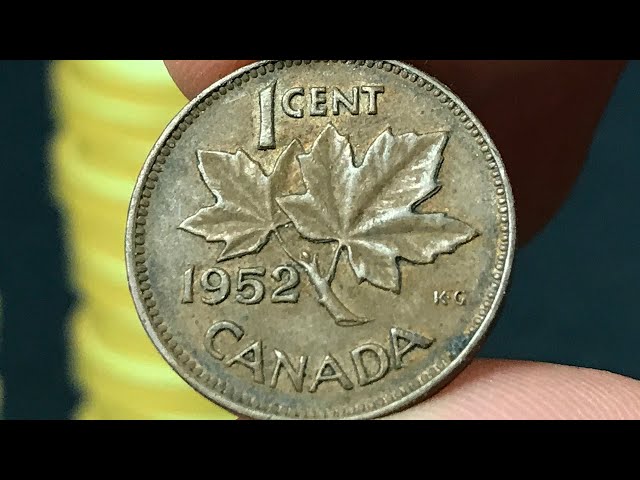 1952 1 cent canada