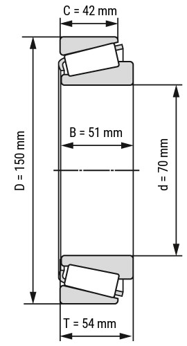 32314 bearing dimensions