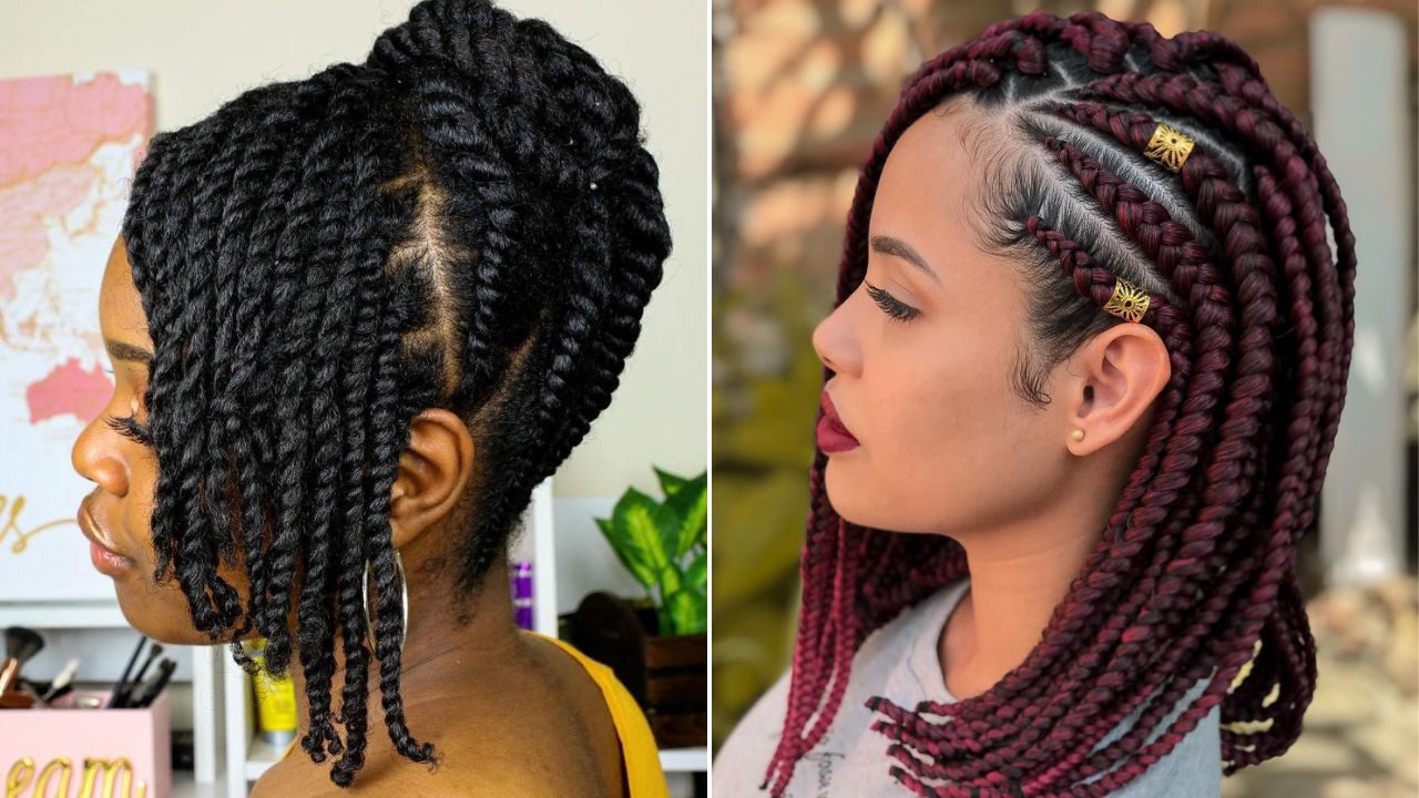 black braid hairstyles natural hair