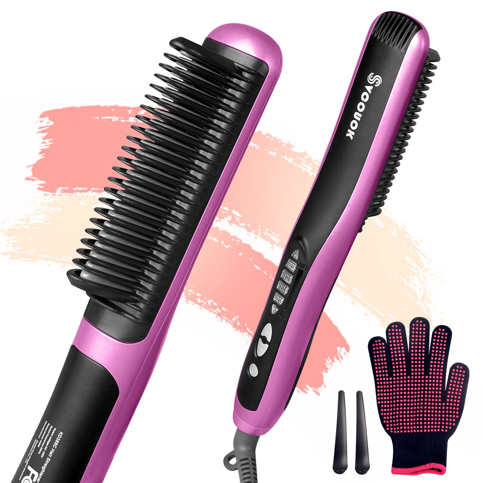 hair straightening electric comb