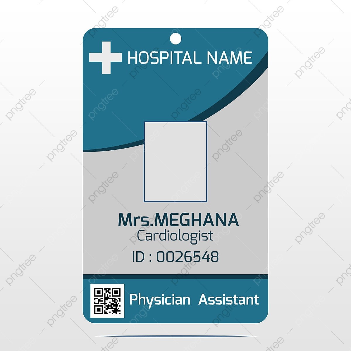 hospital id card design