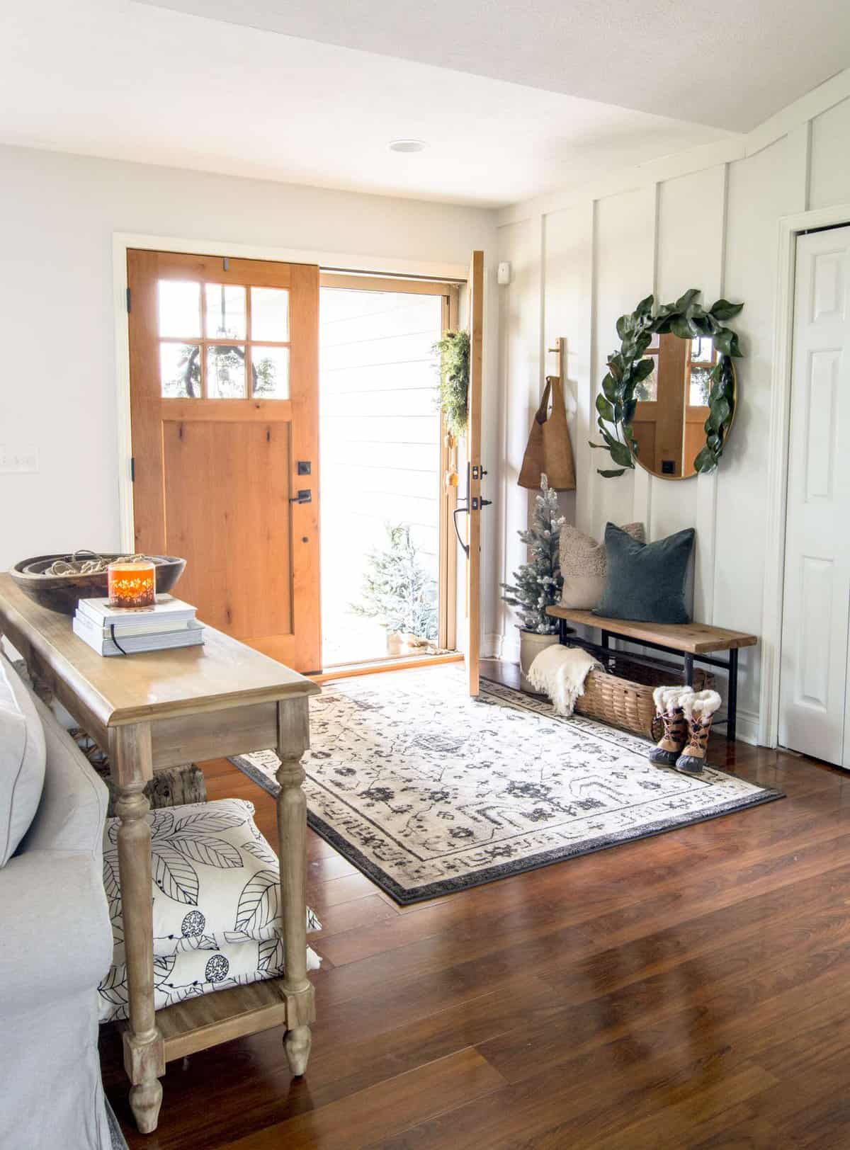 small benches for entryway