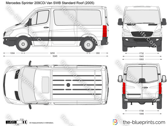 mercedes sprinter swb length