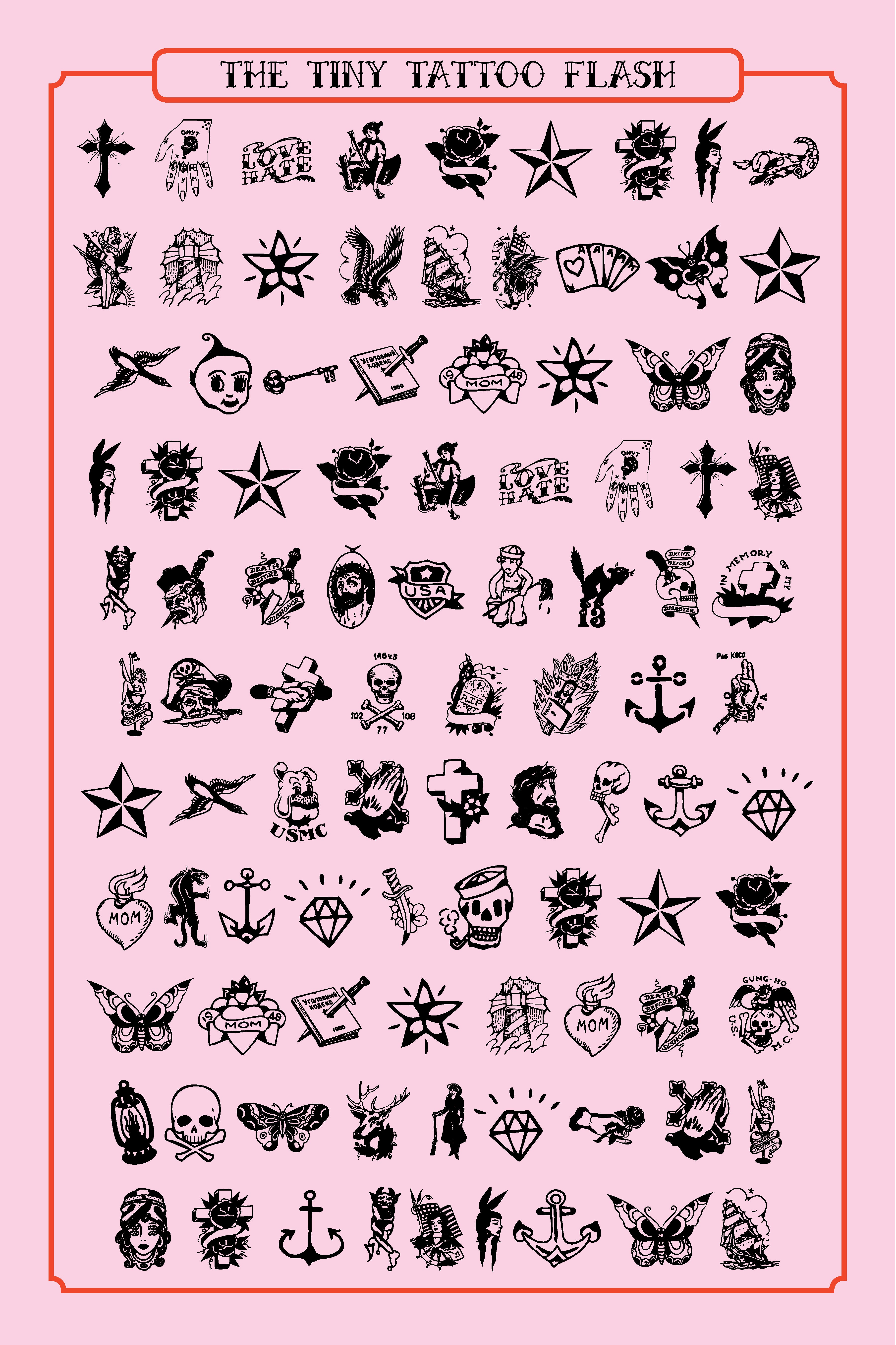 tiny tattoo flash