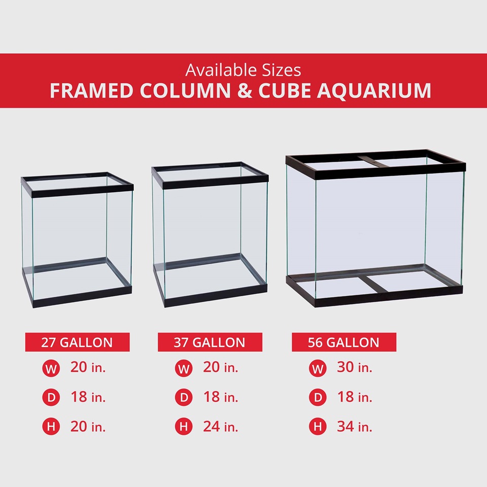 dimensions of 50 gallon fish tank