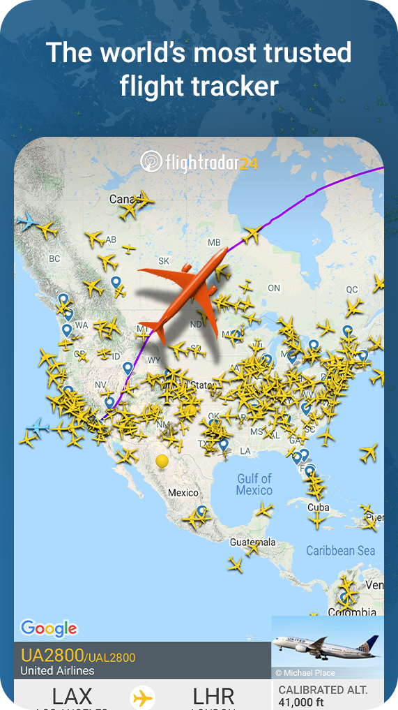 plane tracker live map