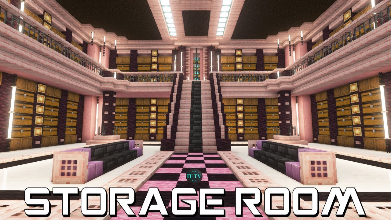 minecraft storage room design