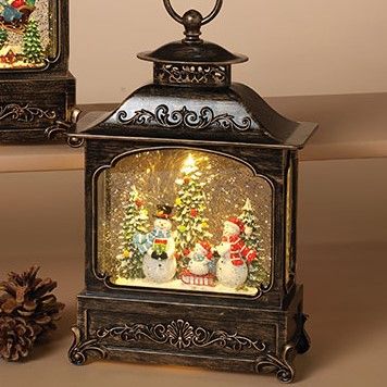 snow globe lantern christmas