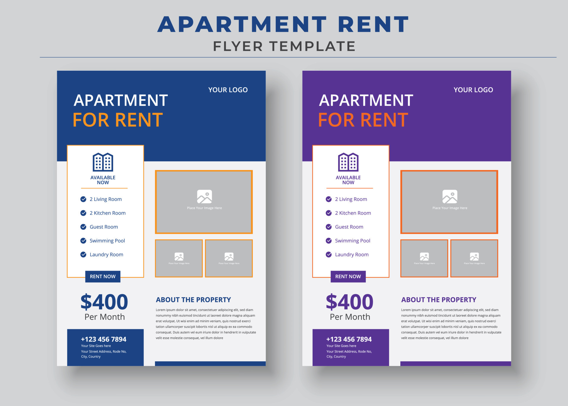 apartment for rent flyer