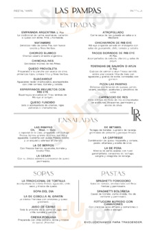 las pampas restaurante menu