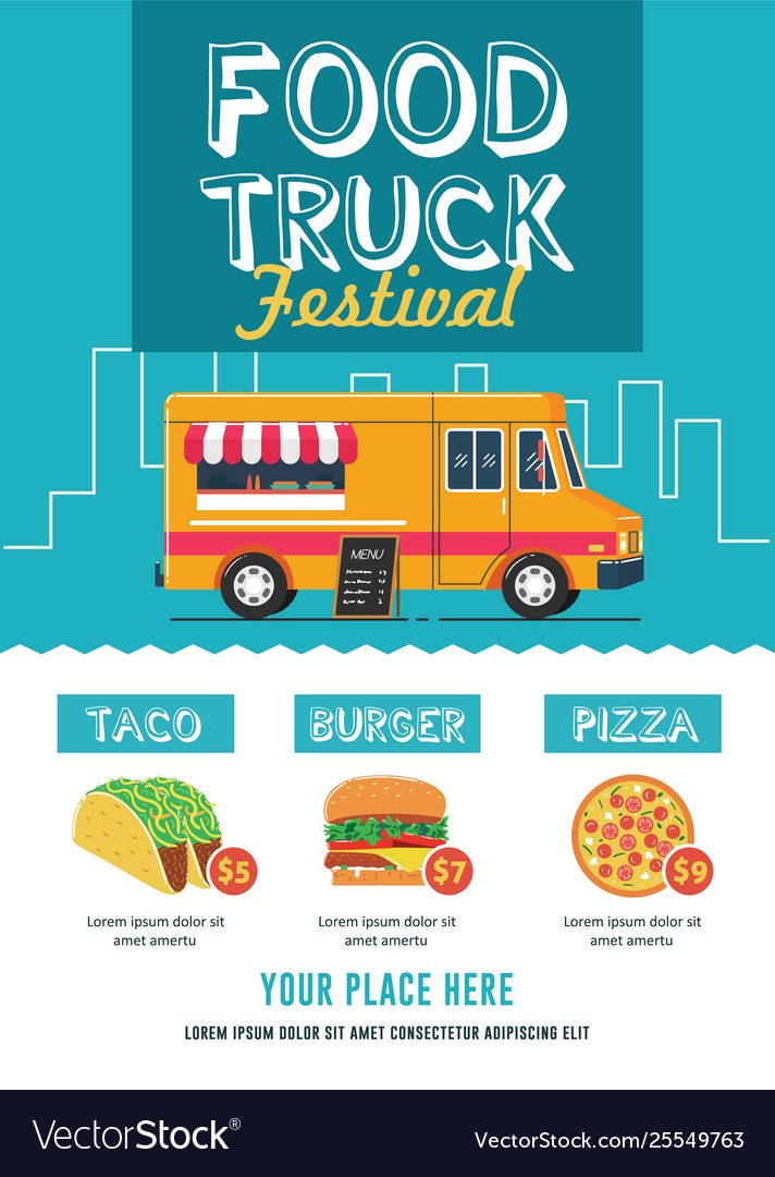 food truck flyer template free