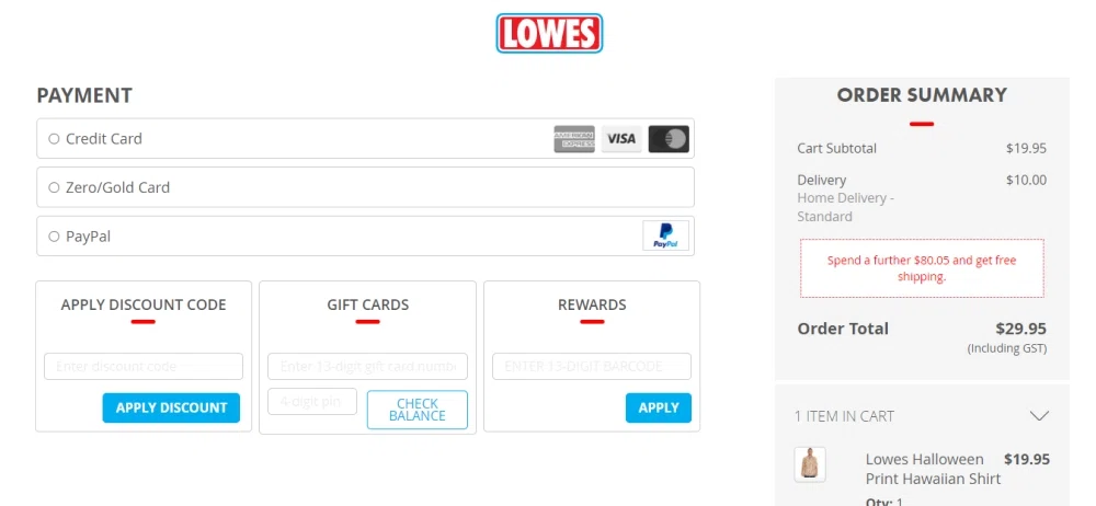 does lowes do layaway