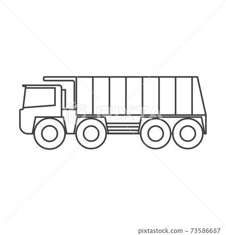 dump truck drawing