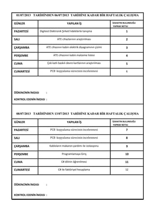 elektrik elektronik mühendisliği staj defteri örnekleri pdf