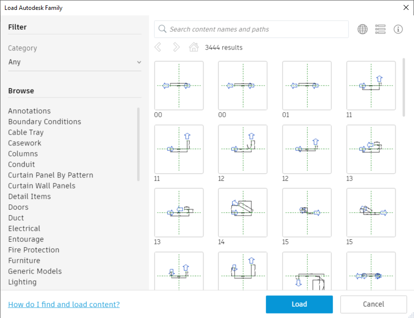 revit load family nothing happens