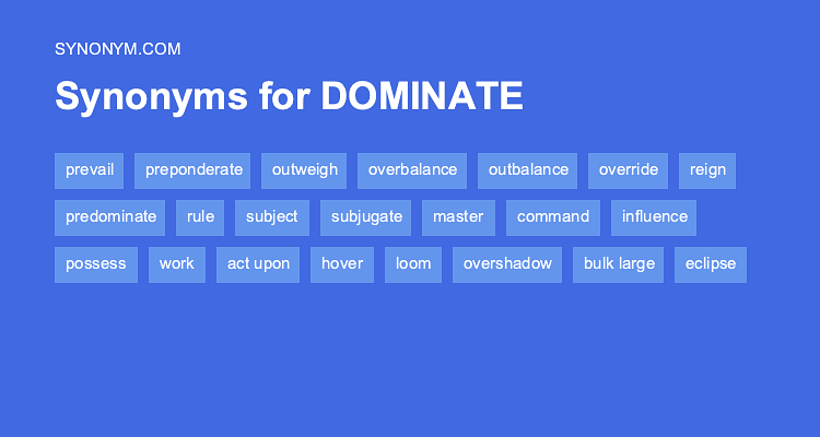 dominate synonym