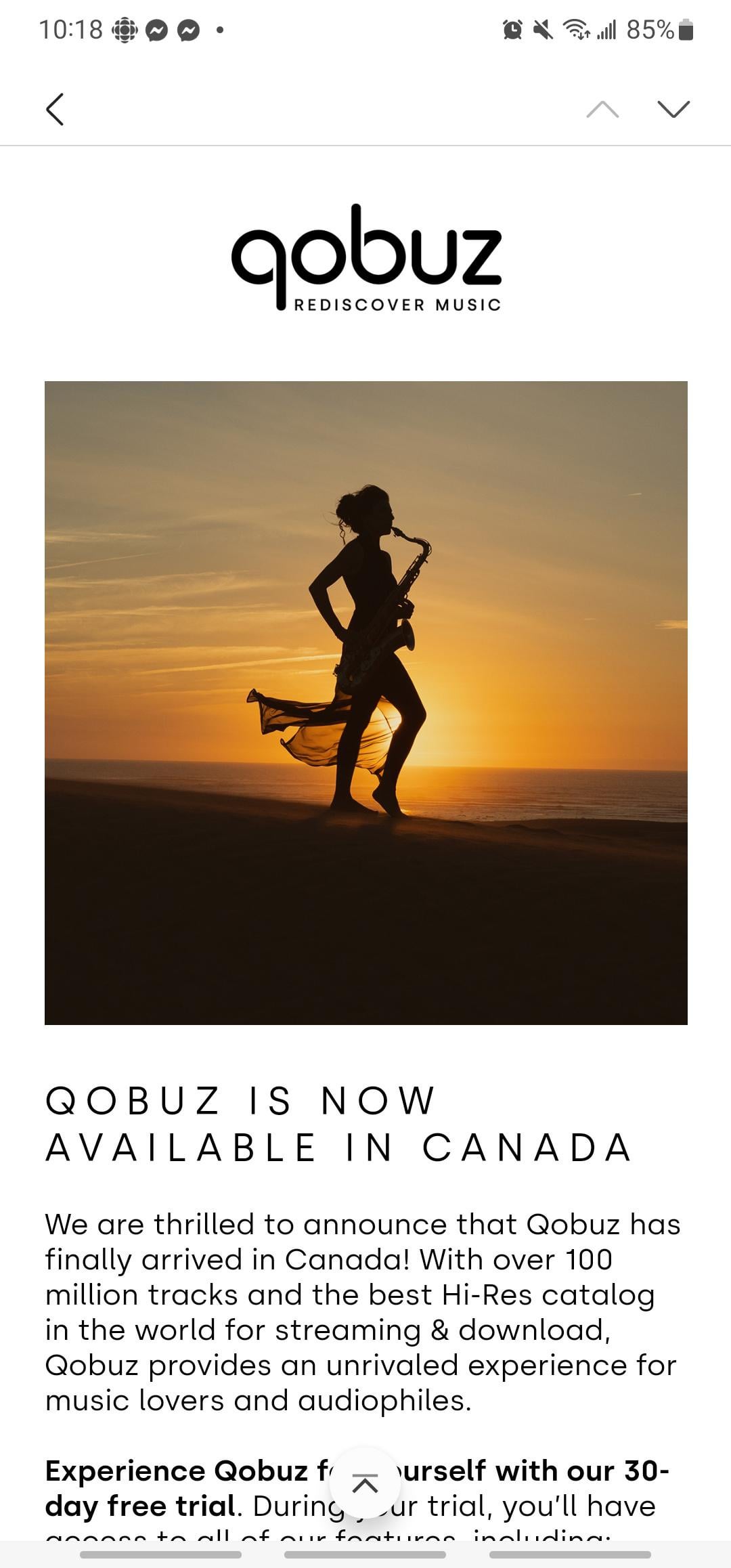 qobuz canada launch date