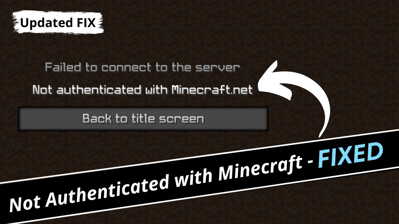 minecraft how to fix not authenticated with minecraft net