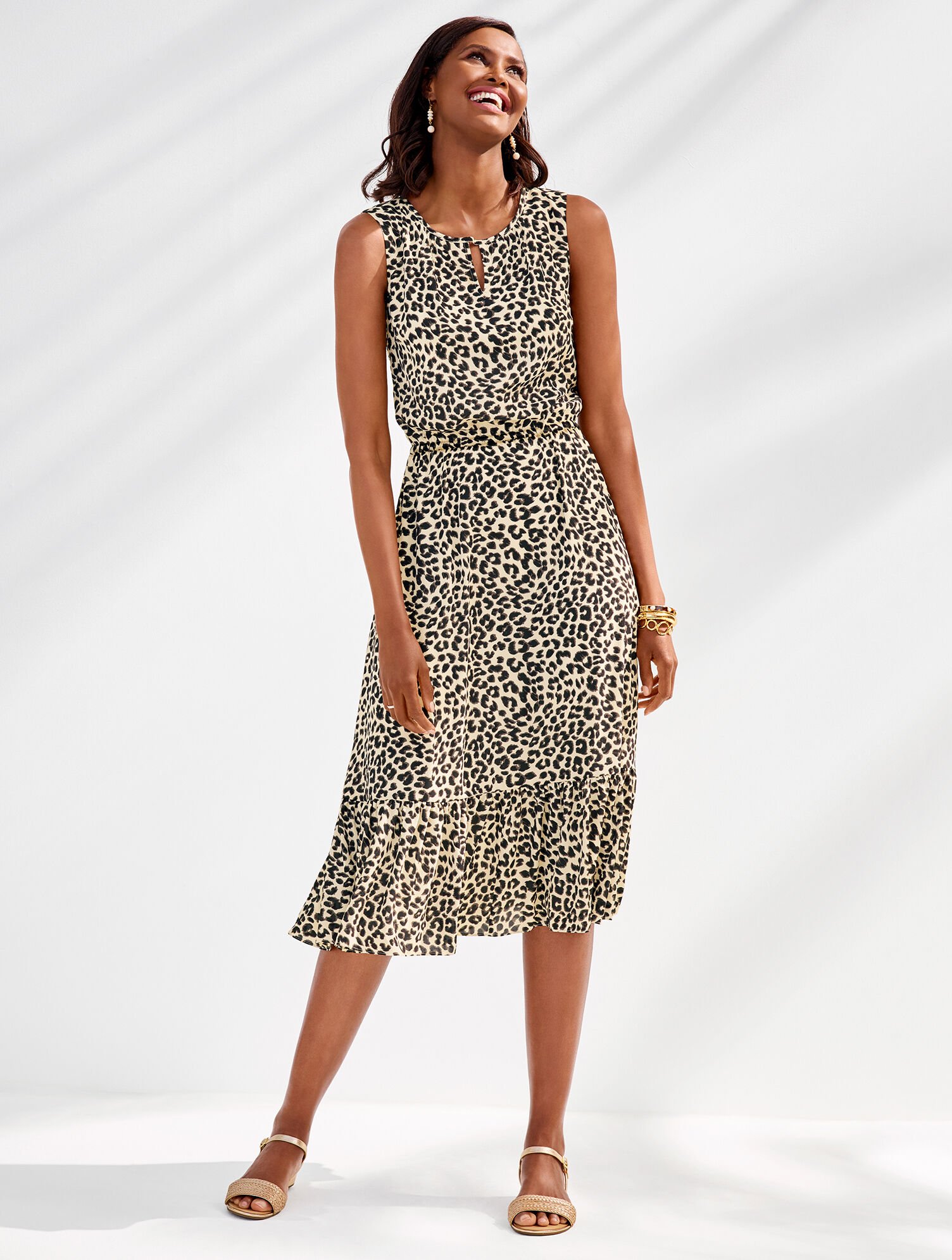 midi leopard print dress