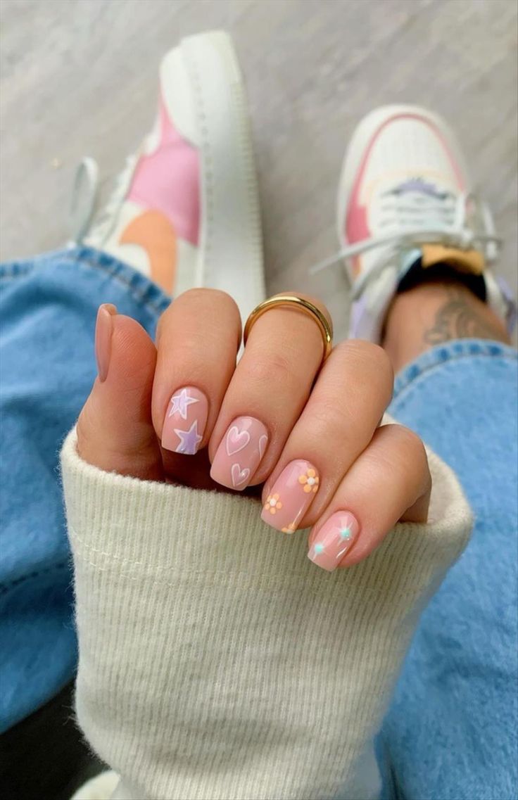 gel nails ideas short