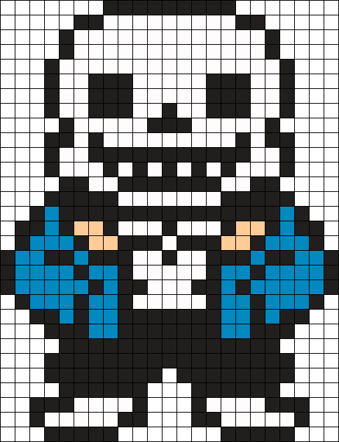 undertale pixel art grid