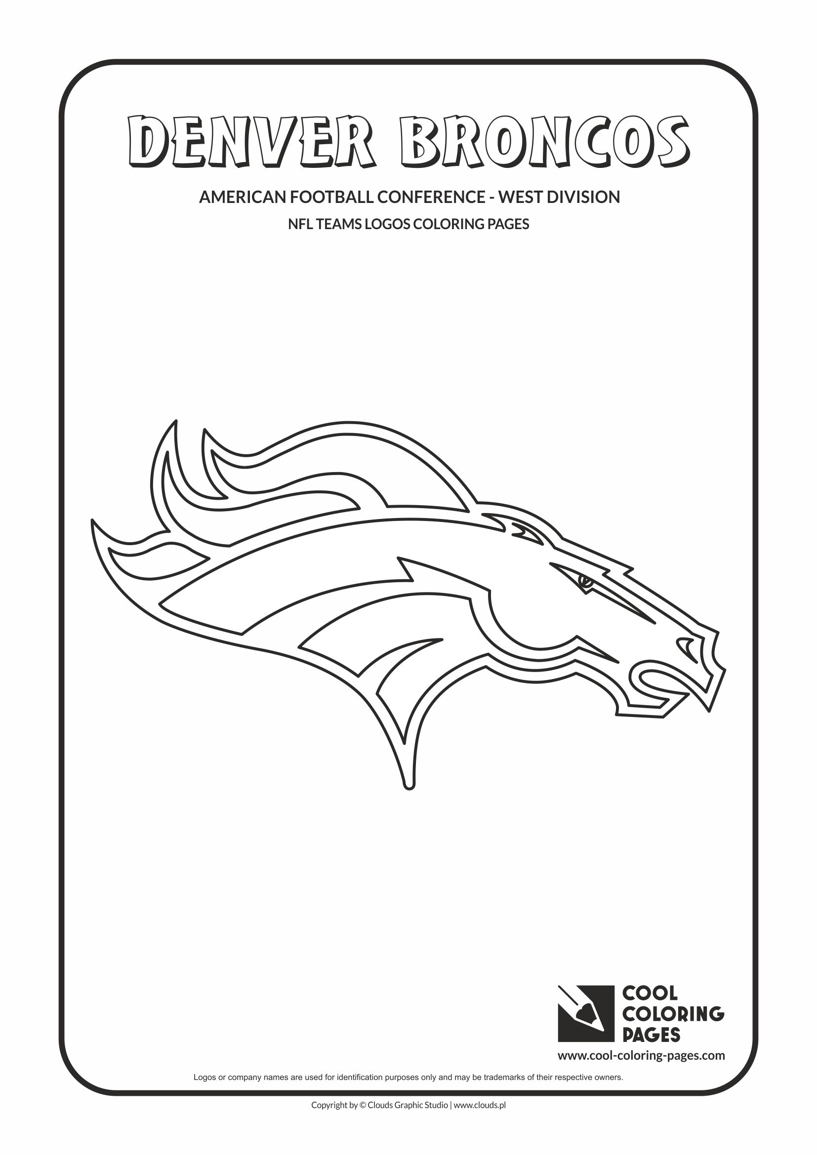 denver broncos coloring pages