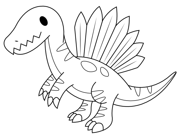 spinosaurus coloring pages