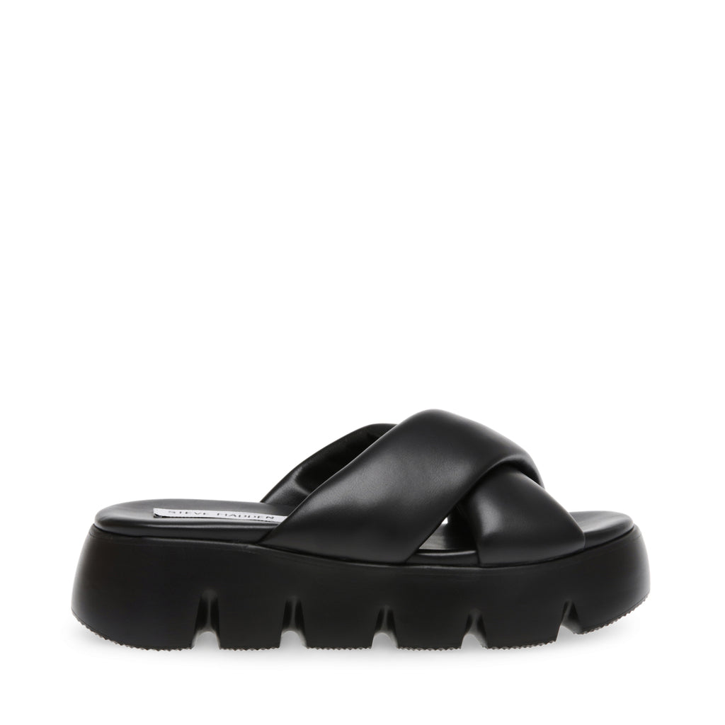 steve madden black wedge sandals