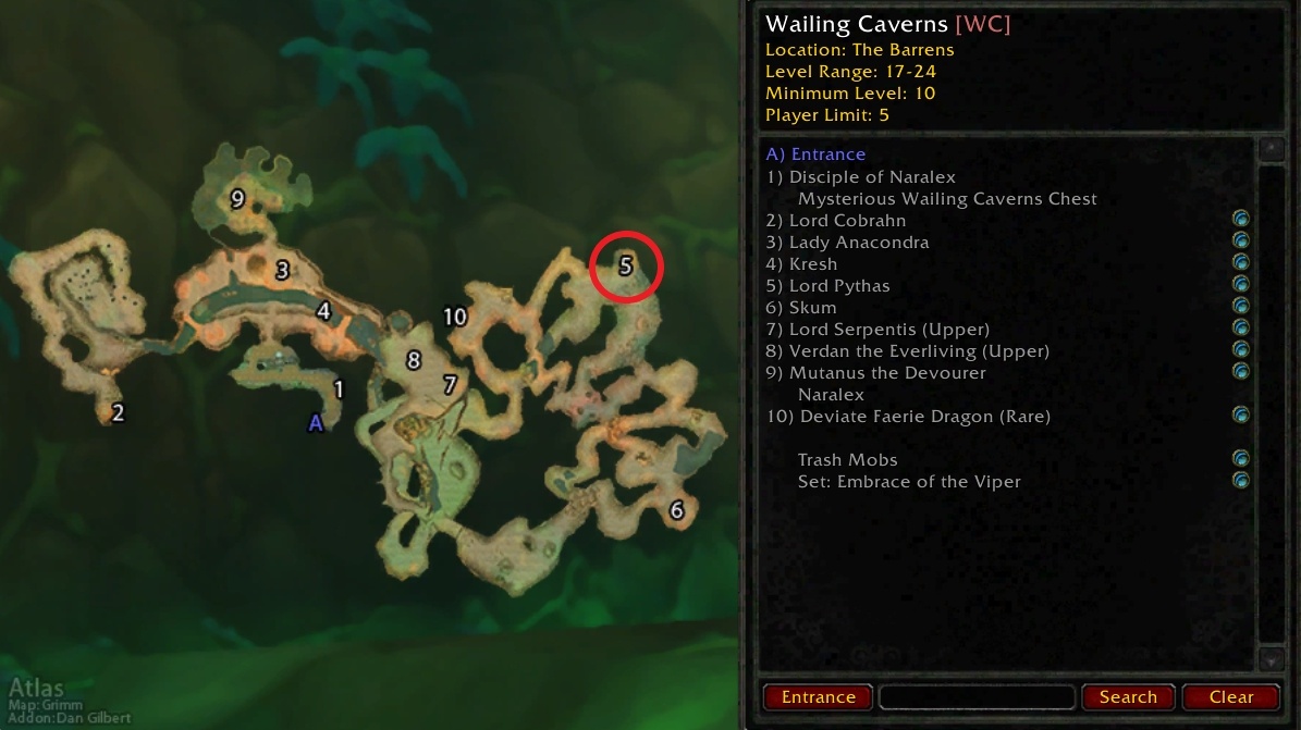 quests for wailing caverns