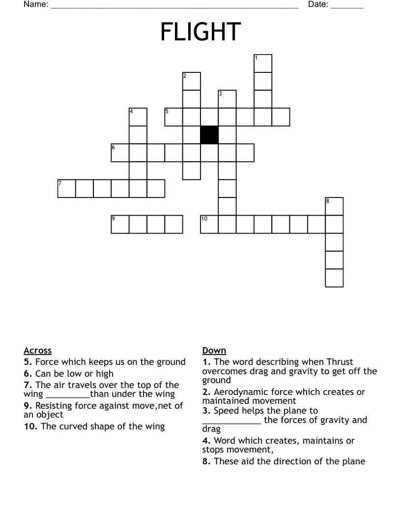 fly crossword