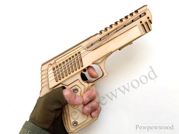 rubber band gun laser cut