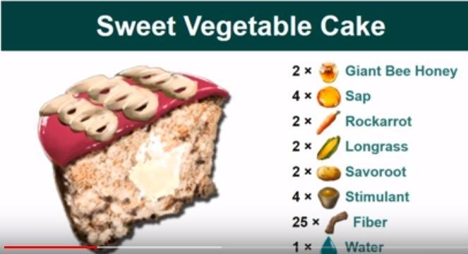 ark sweet vegetable cake