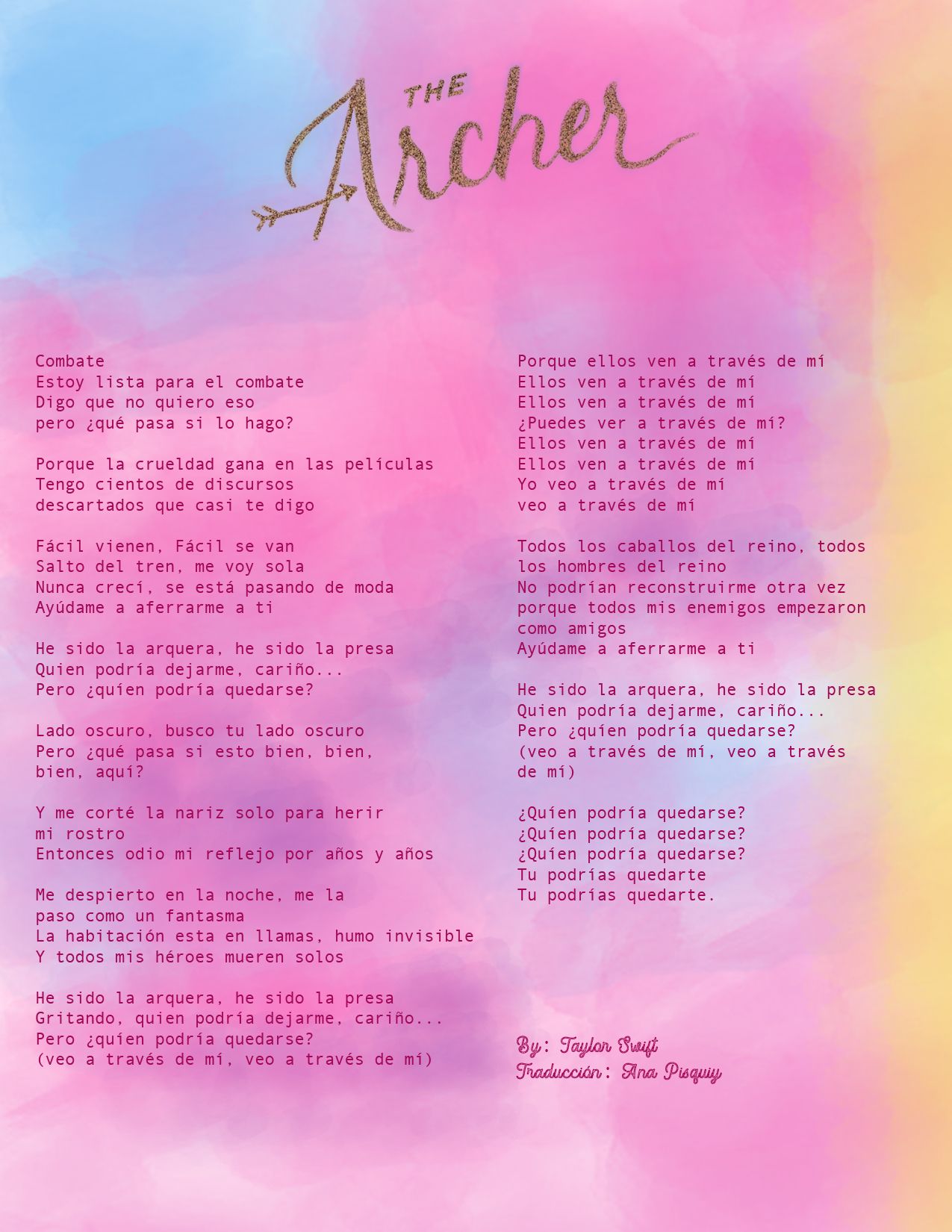 lover letra español