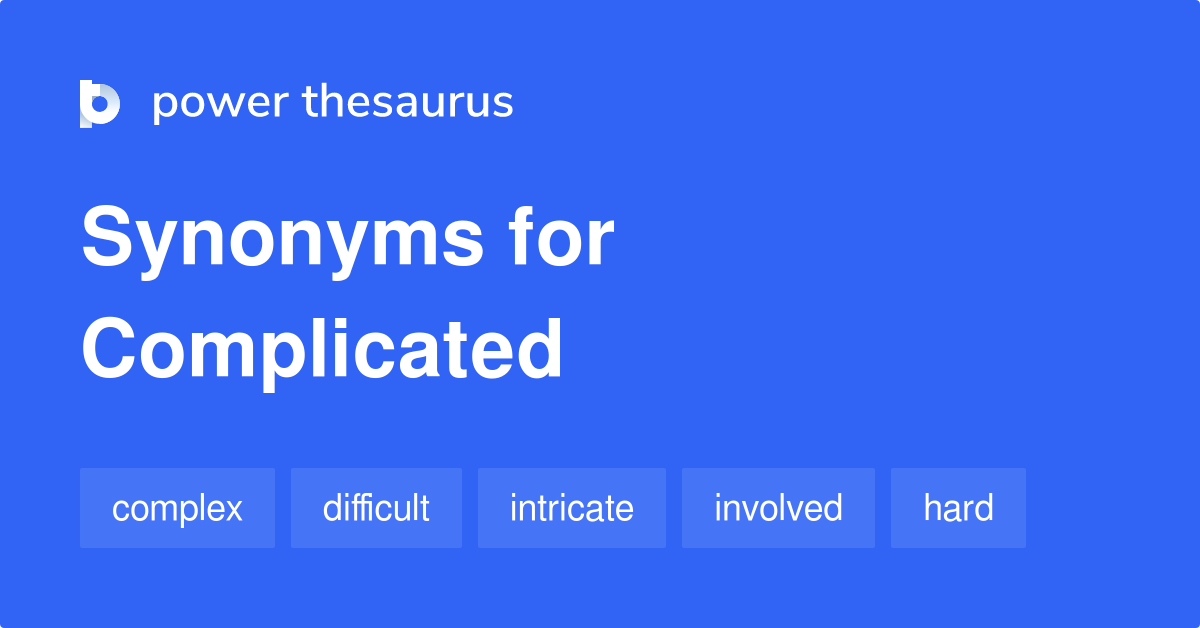 complicated thesaurus