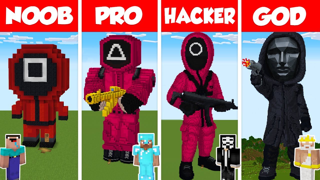 noob vs pro vs hacker vs god