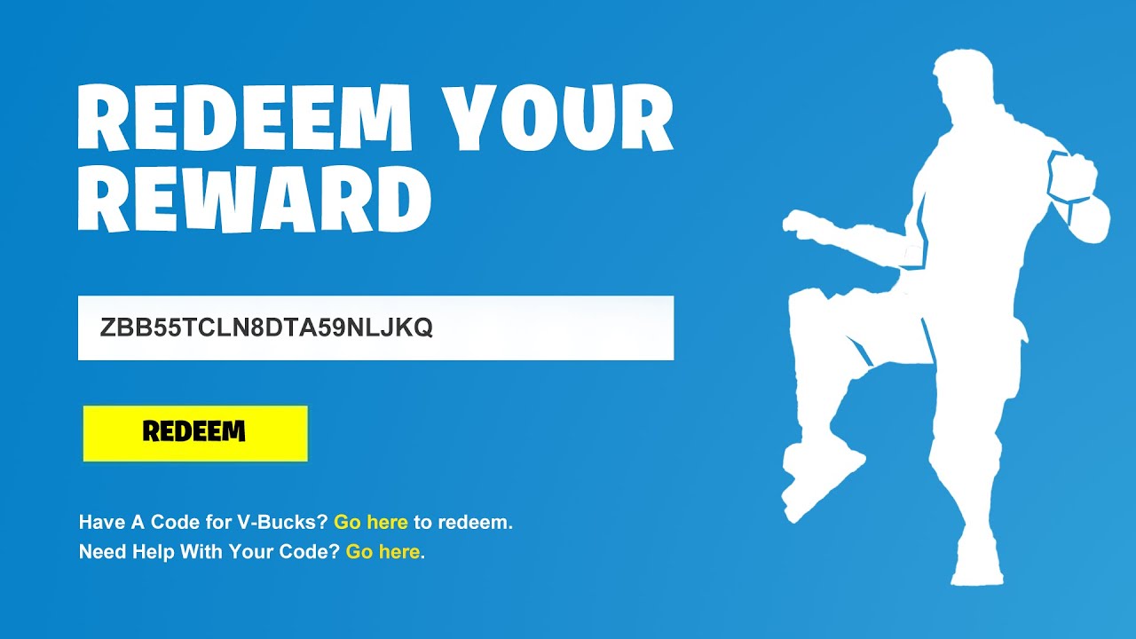 fortnite redeem code