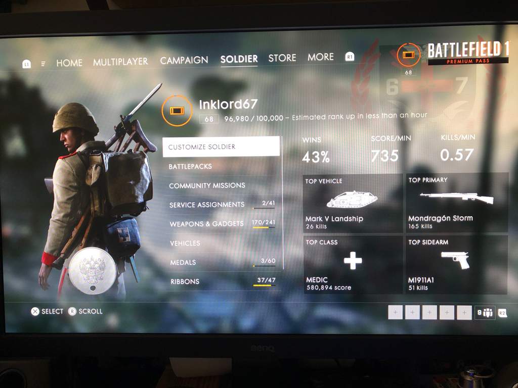 battlefield 1 stats