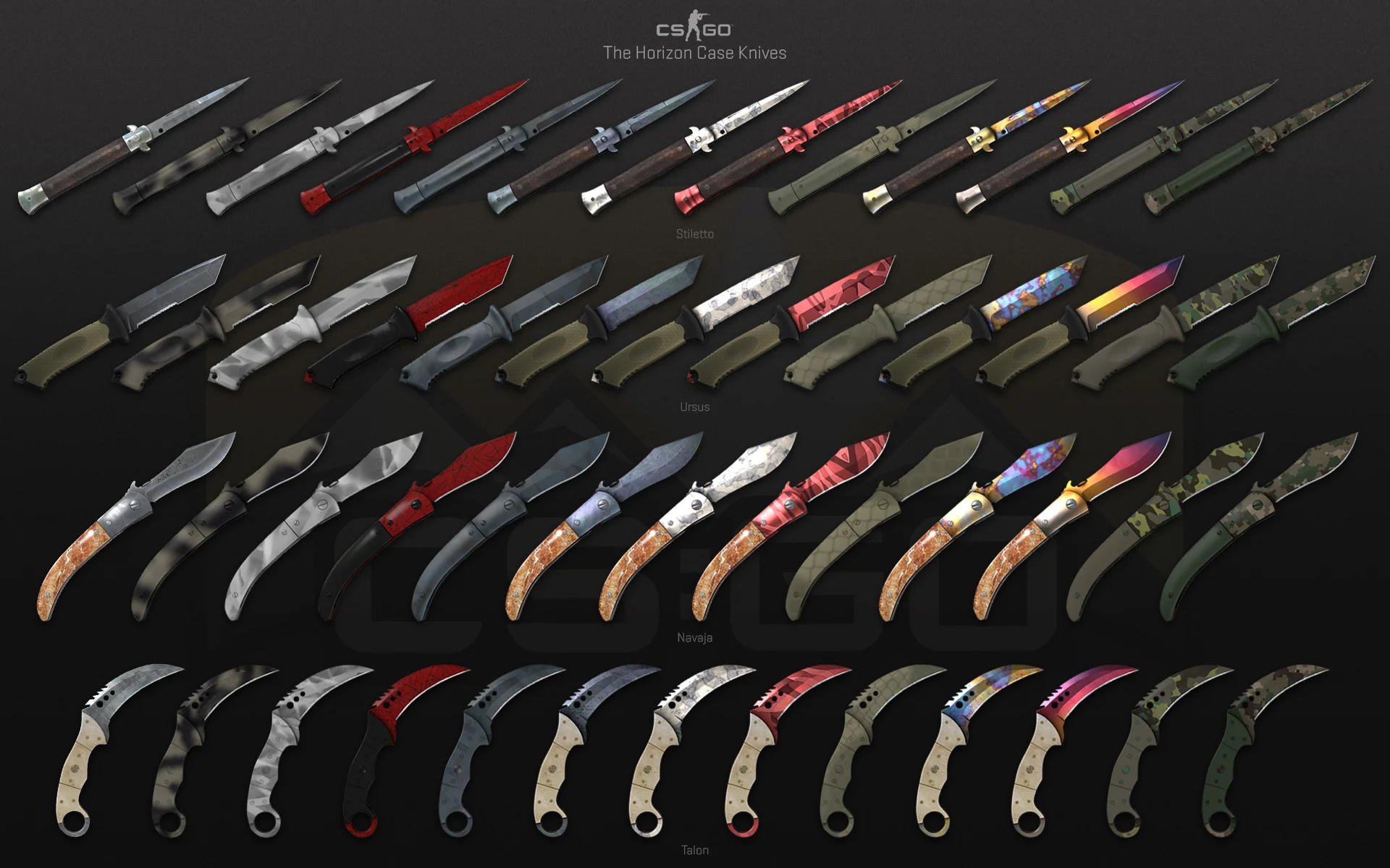 every csgo knife