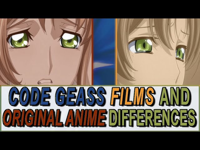 code geass movie vs anime