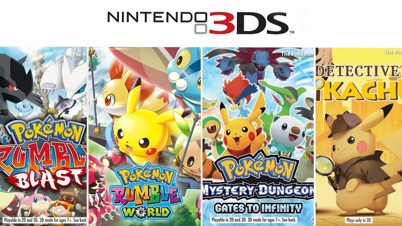 all pokemon games for 3ds