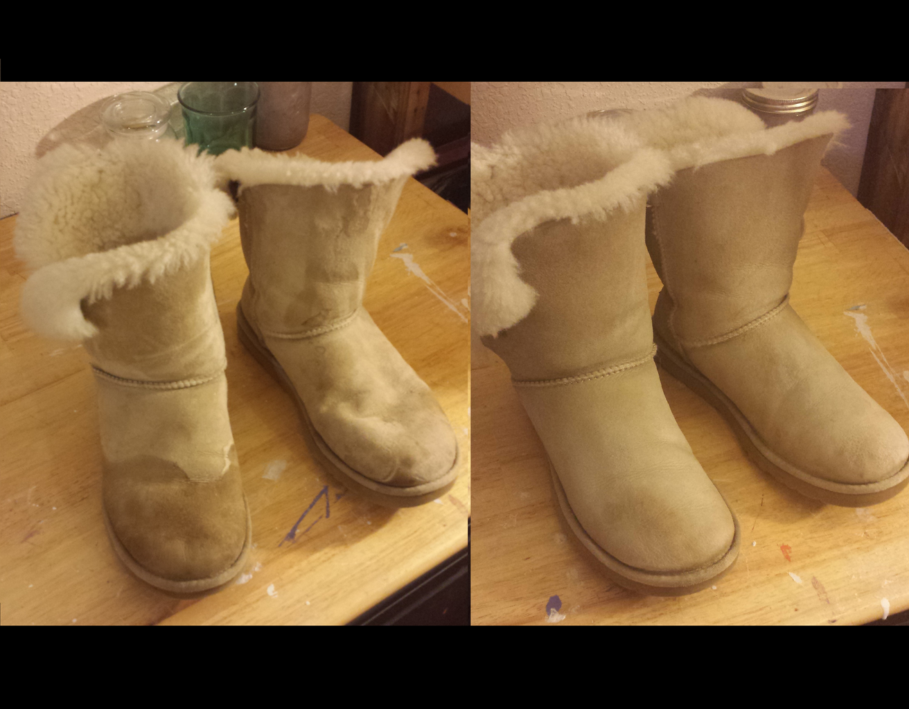 how to get water stains out of ugg boots