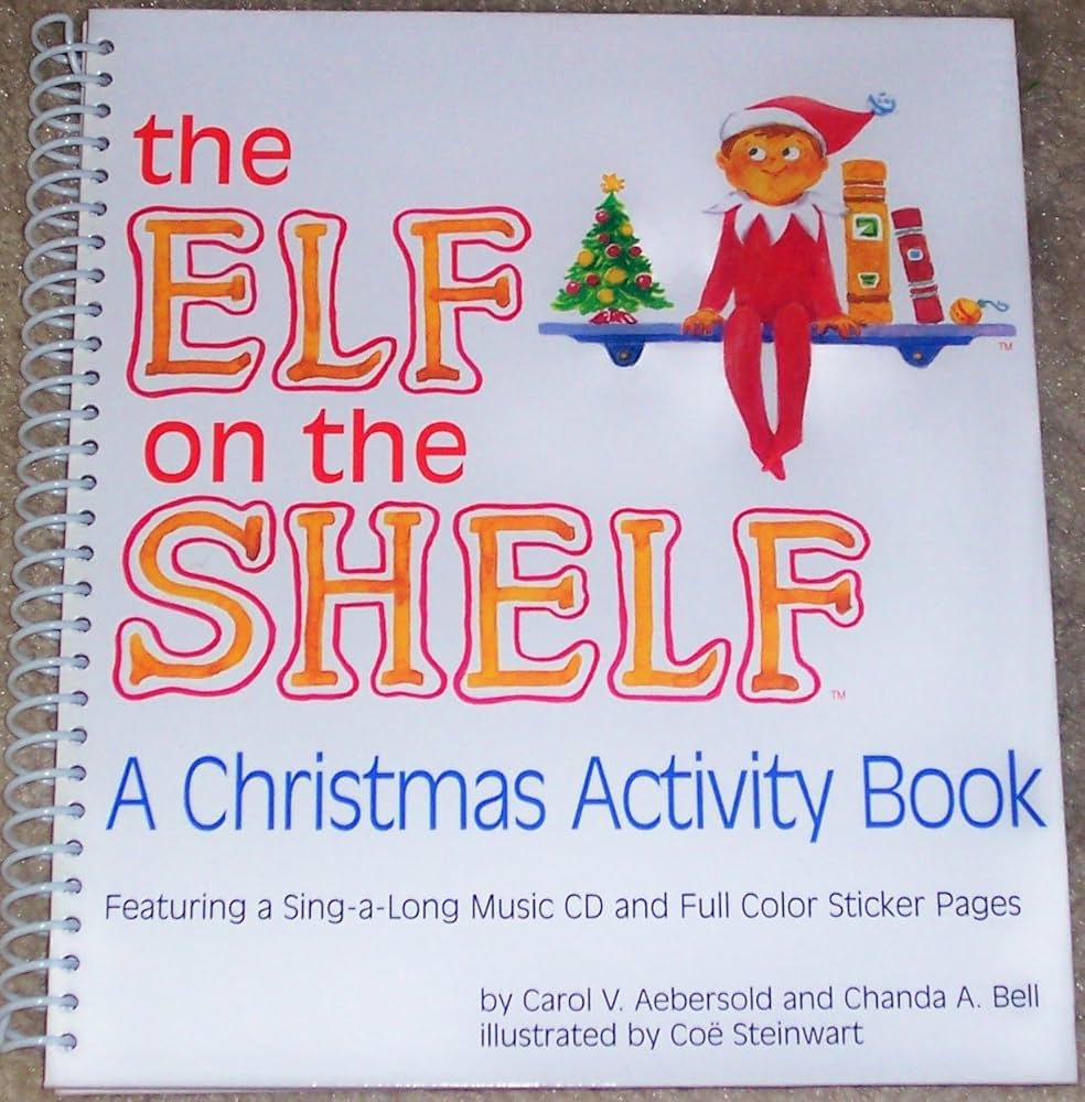 the elf on the shelf activity book bell chanda